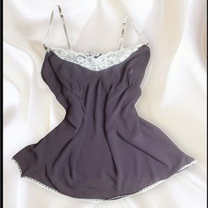 Victorja Secret Sheer Purple Laced Night Slip